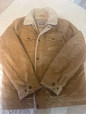 Men’s Levi's Tan Corduroy Sherpa Jacket